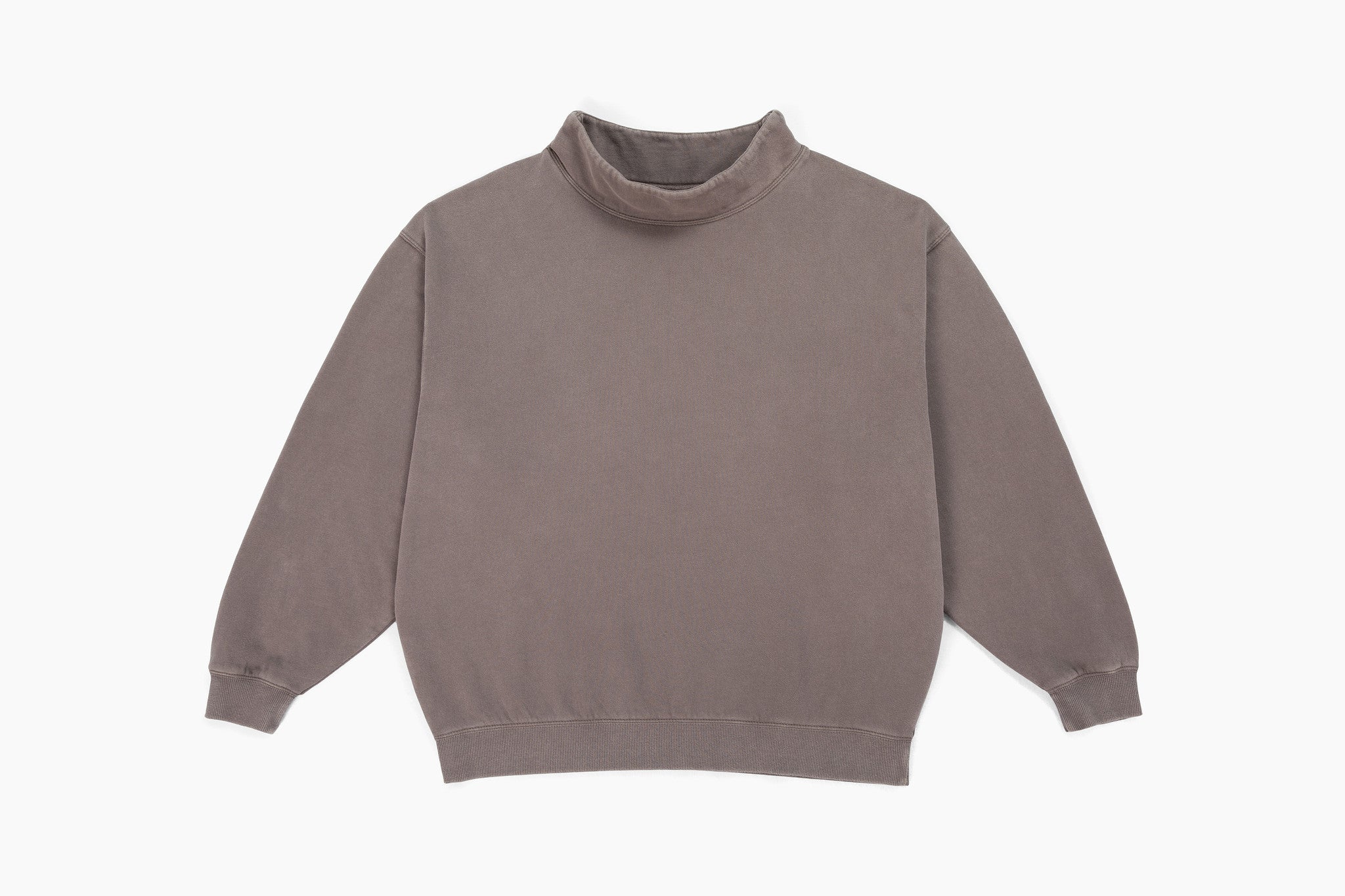 Fleece Mocking Softstone Brushed Fleece Mockneck - Faded Charcoal – Mockneck & Co