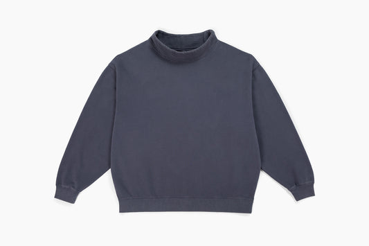 Softstone Brushed Fleece Mockneck - Vintage Navy